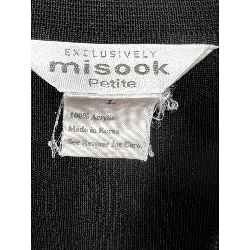 Misook Womens Full Zip Acrylic Basic Jacket Long … - image 2